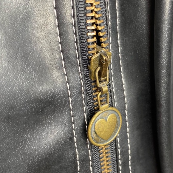 Vintage 90’s: Moschino Jeans ☻ Vegan Leather Mini Zip Dress ☻ Black ☻ Fits 4 6 8 - Picture 10 of 16